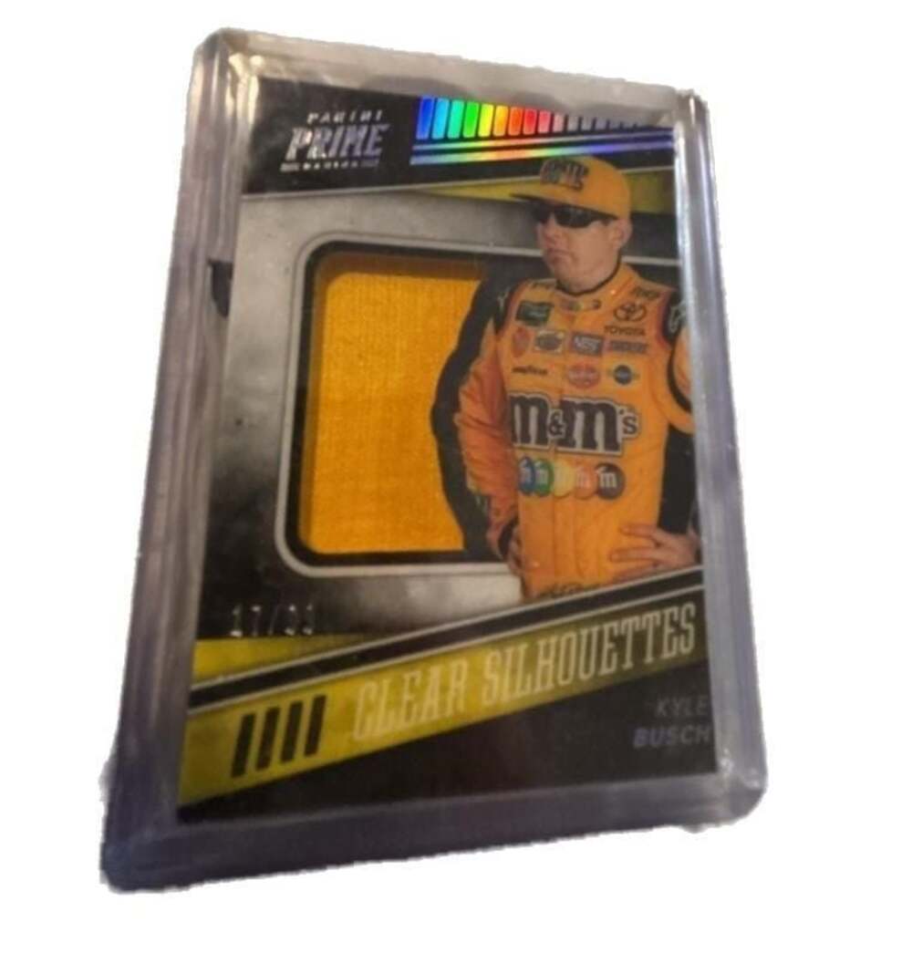 Panini Prime Clear Silhouettes Kyle Busch Patch Card 17/99
